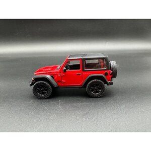 2018 Kinsmart Red Jeep Wrangler Model Toy Vehicle 1/34 Scale New